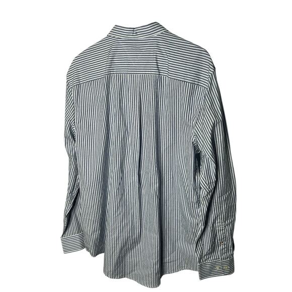 Men's NWT Tommy Hilfiger Cotton Blue Striped Shirt in size XL - Picture 2 of 3